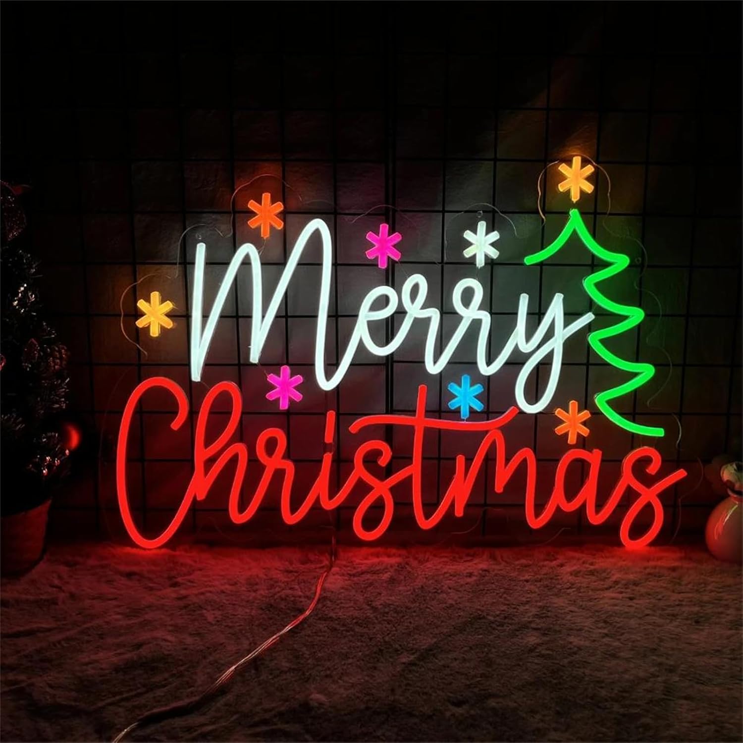 Lighting Decoration Ideas For Home - Feliz natal sinal de néon com