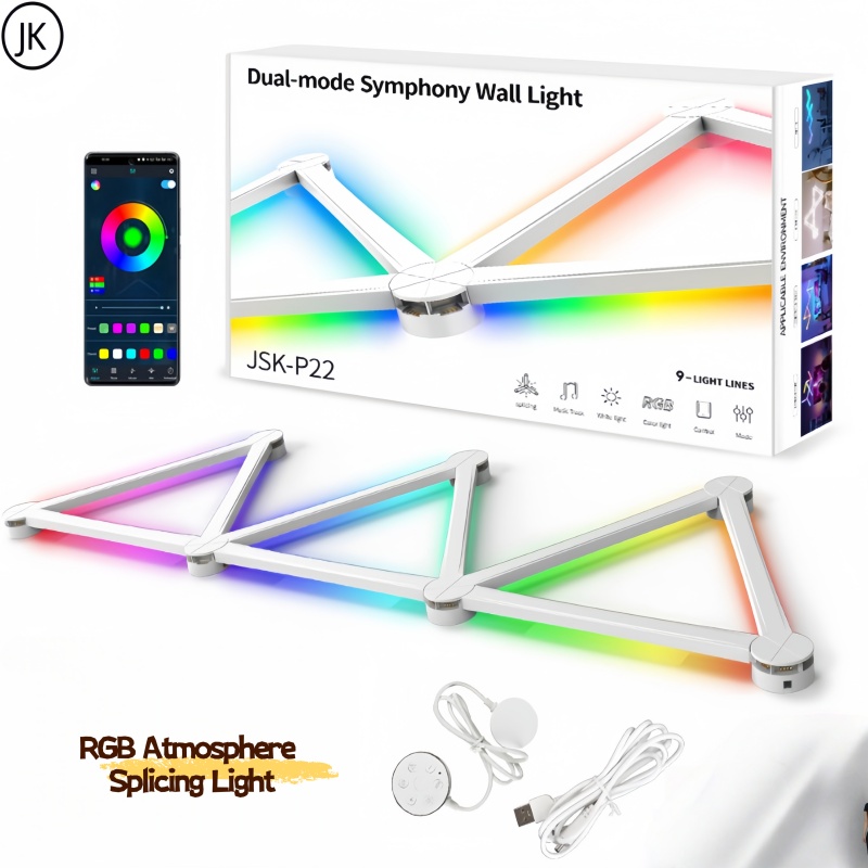 Foyer Lighting Wall Decor - Nova emenda gratuita diy rgb atmosfera