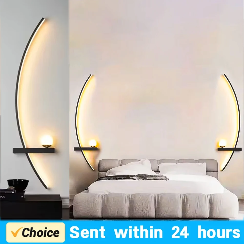 Foyer Lighting Wall Decor - Moderno led lâmpadas de parede listras