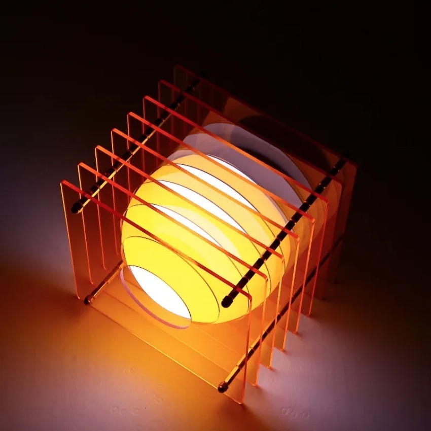 Room Decor Lighting Lamp - Luminária Lua DIY de Acrílico com