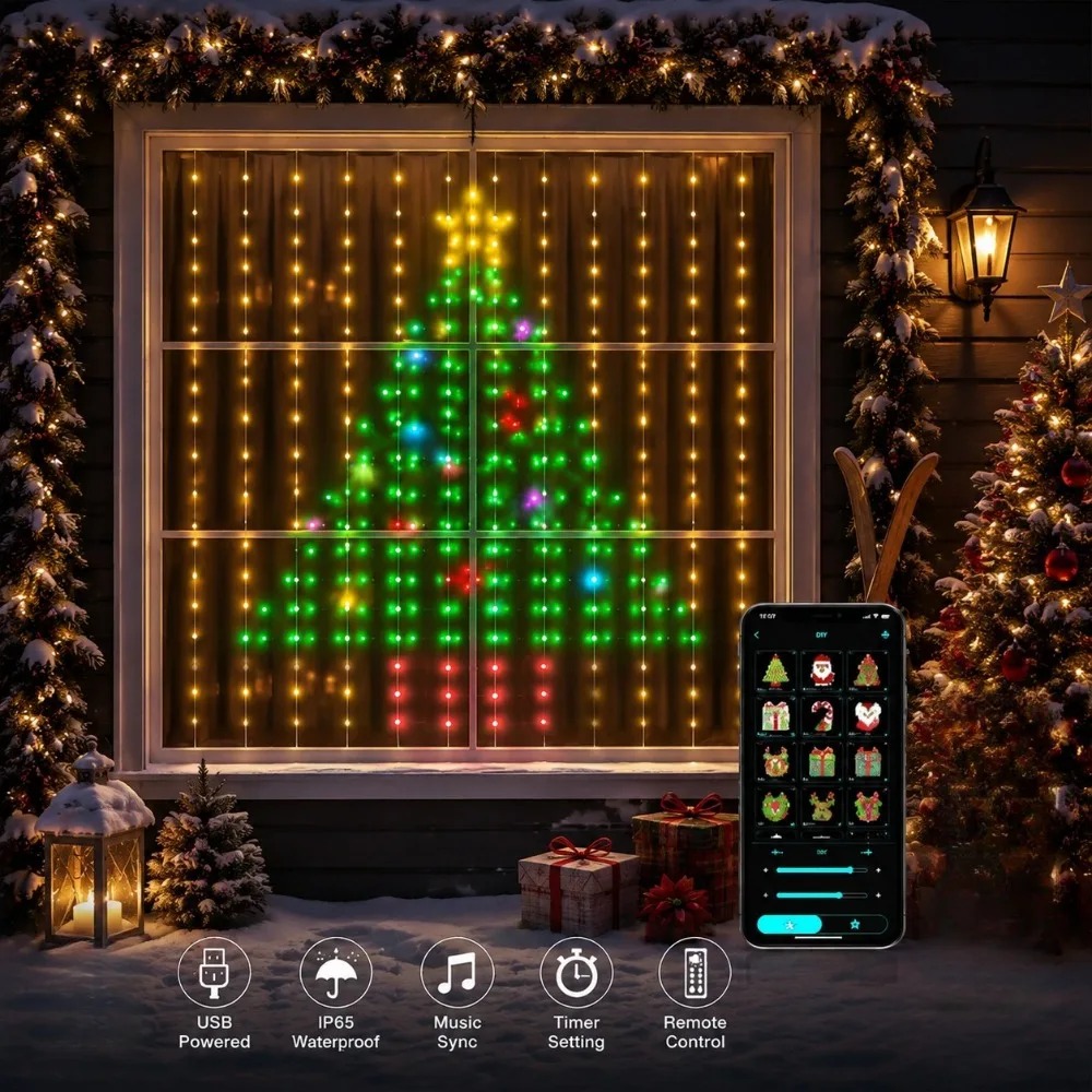 Luzes de Cortina LED Pixel par - Wall Decor Lighting avaliação e preço