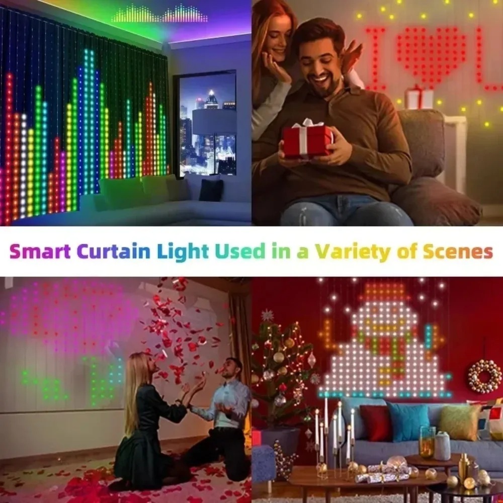 Luzes de Cortina LED Pixel par - Wall Decor Lighting avaliação e preço