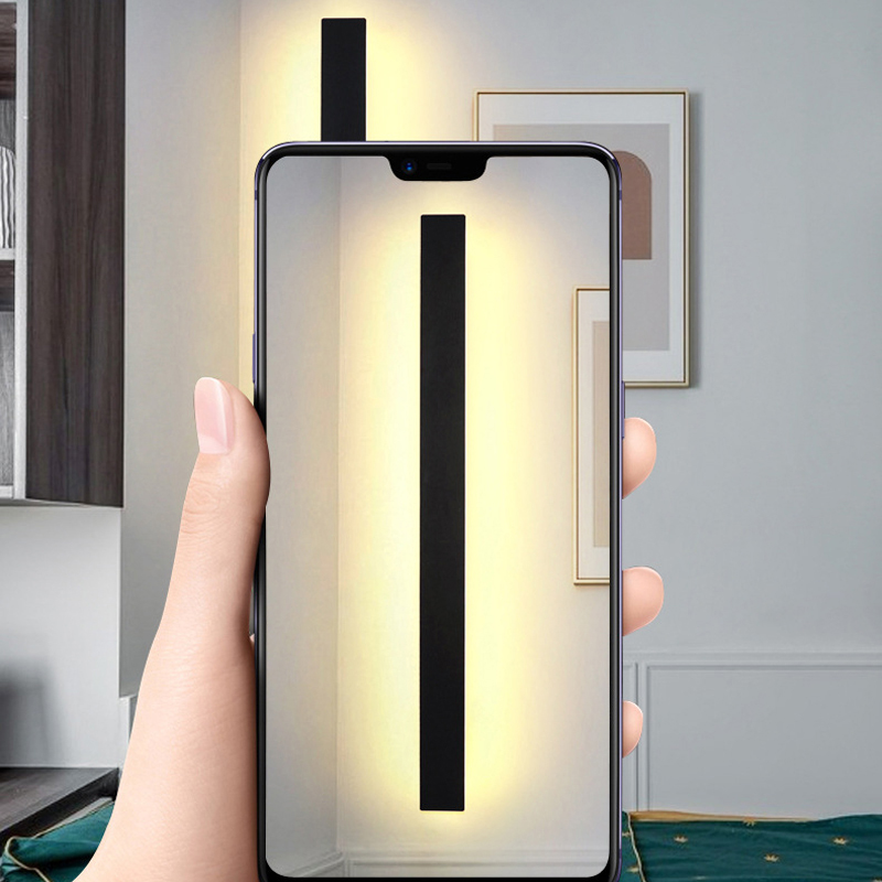 Moderna linha de led luz pared - Foyer Lighting Wall Decor avaliação e preço
