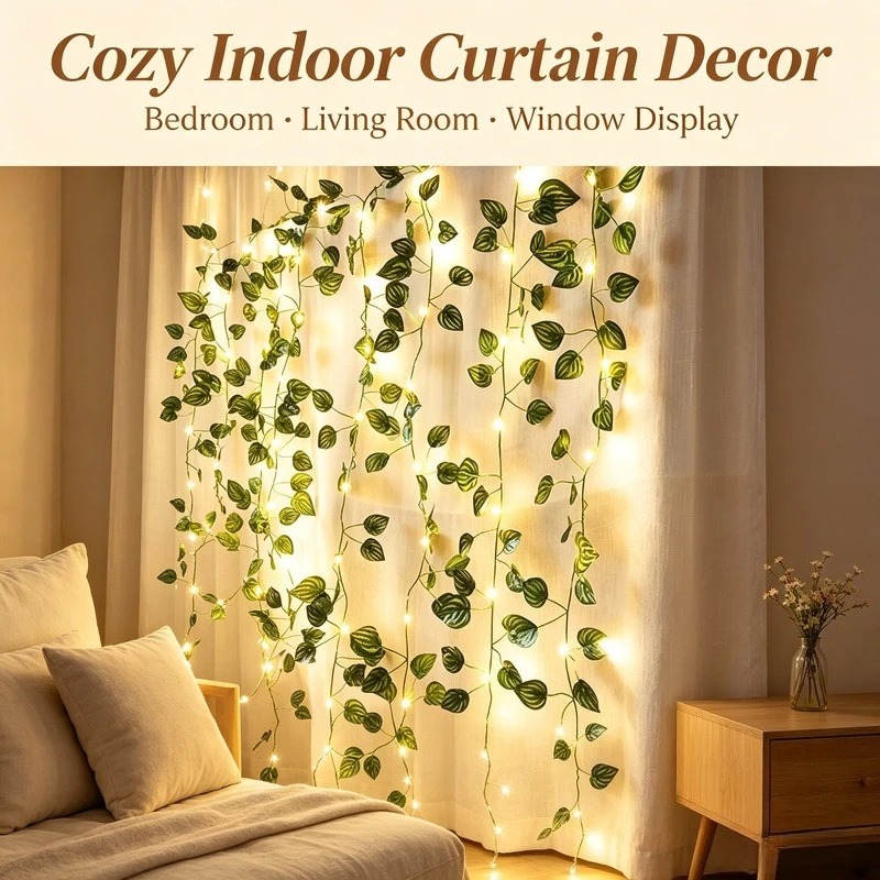 Luzes de Cordão LED com Folhas - Garden Lighting Decor avaliação e preço