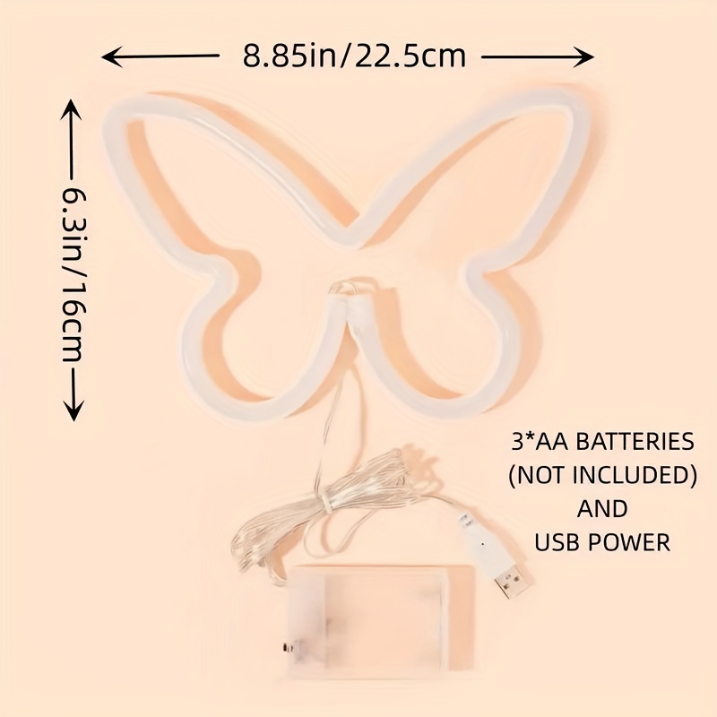 Luzes de néon de borboleta LED - Foyer Lighting Wall Decor avaliação e preço