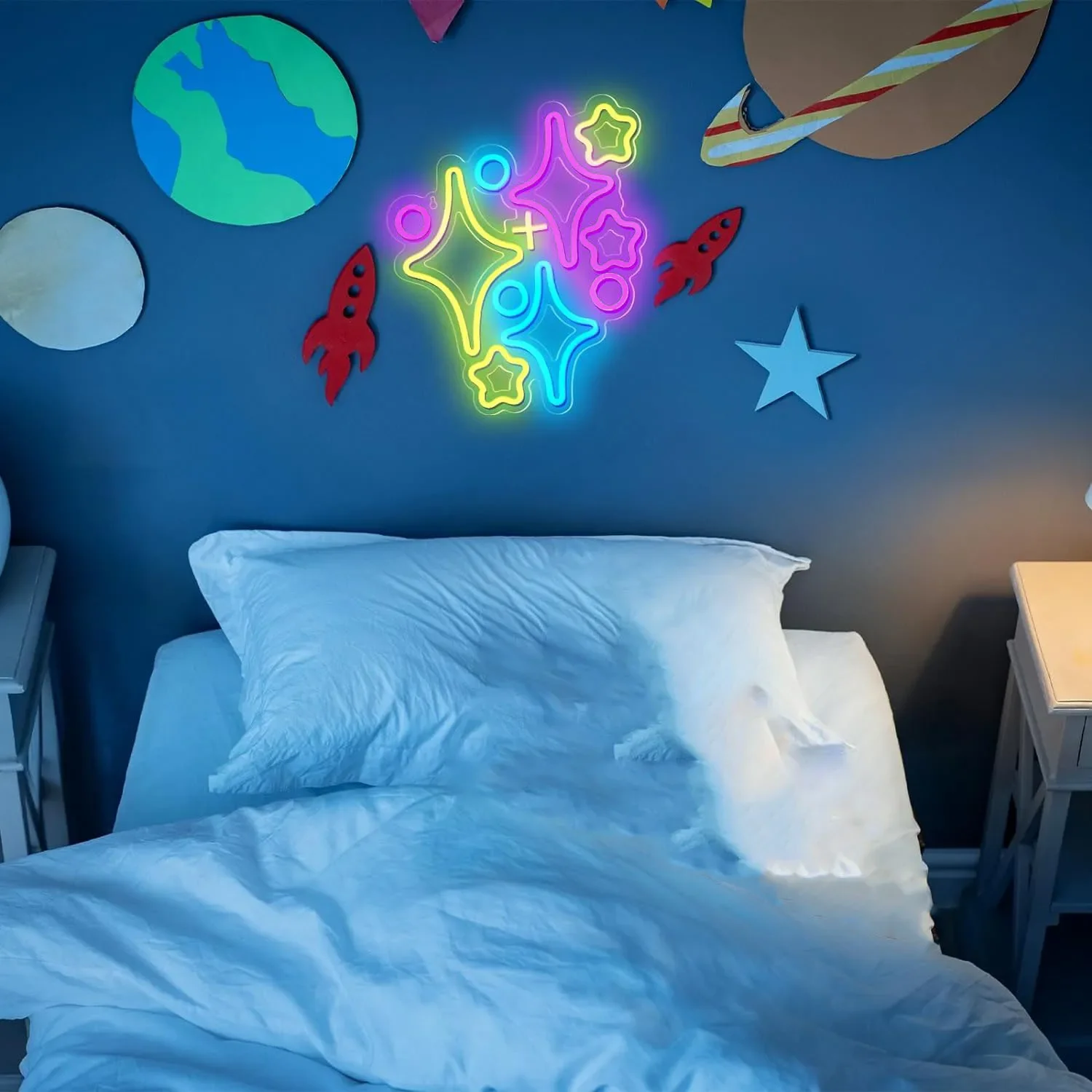 Estrelas led sinal de néon dec - Home Decor Lighting Brands avaliação e preço