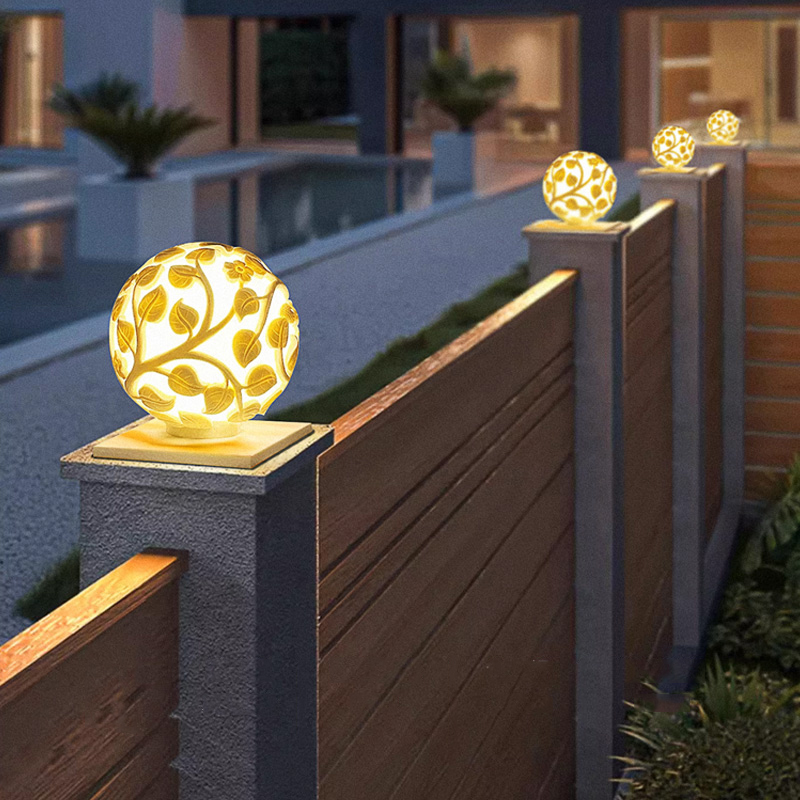 Luzes de coluna para exterior, - Garden Lighting Decor avaliação e preço