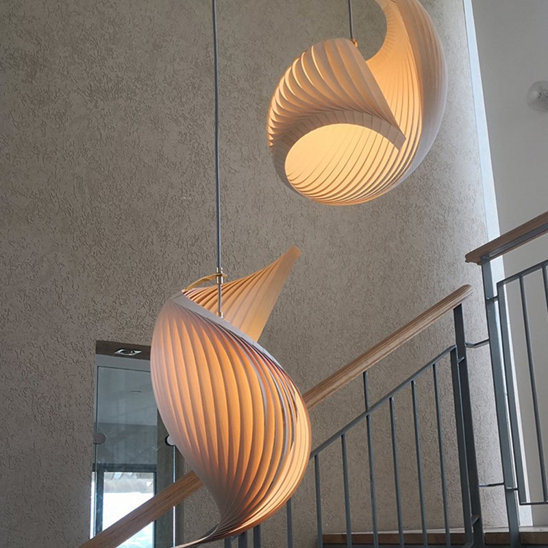 Luminárias Pendentes de Madeir - Japanese Lighting Decor avaliação e preço