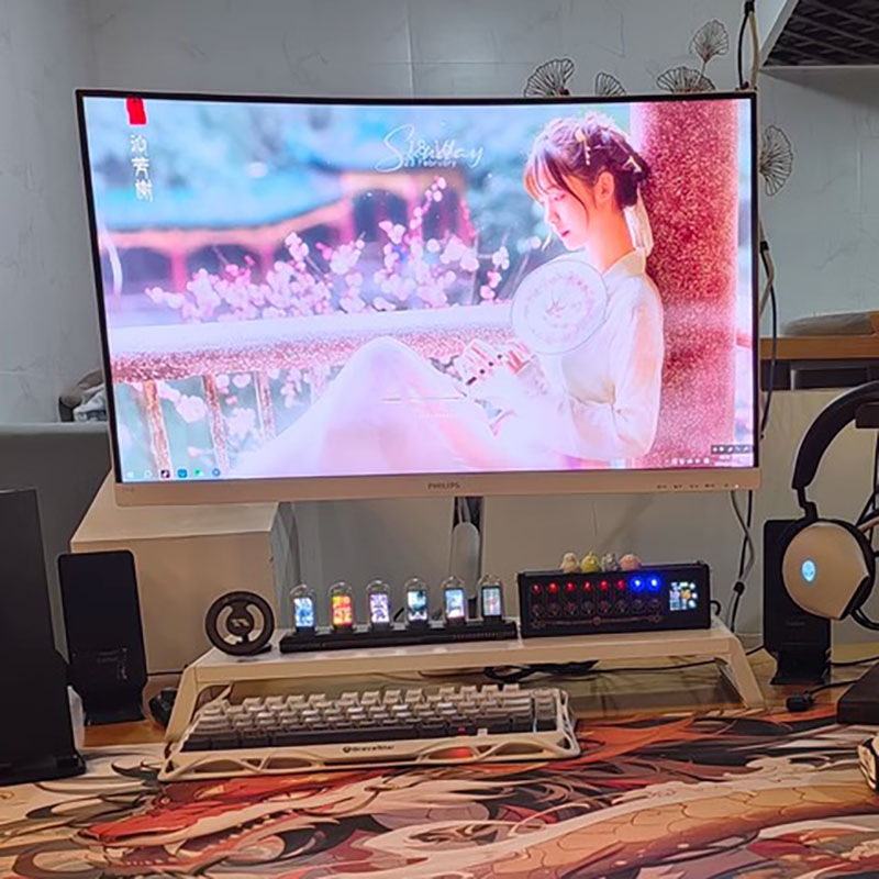 Relógio de Tubo Nixie RGB com  - Lighting Decoration Ideas For Home avaliação e preço