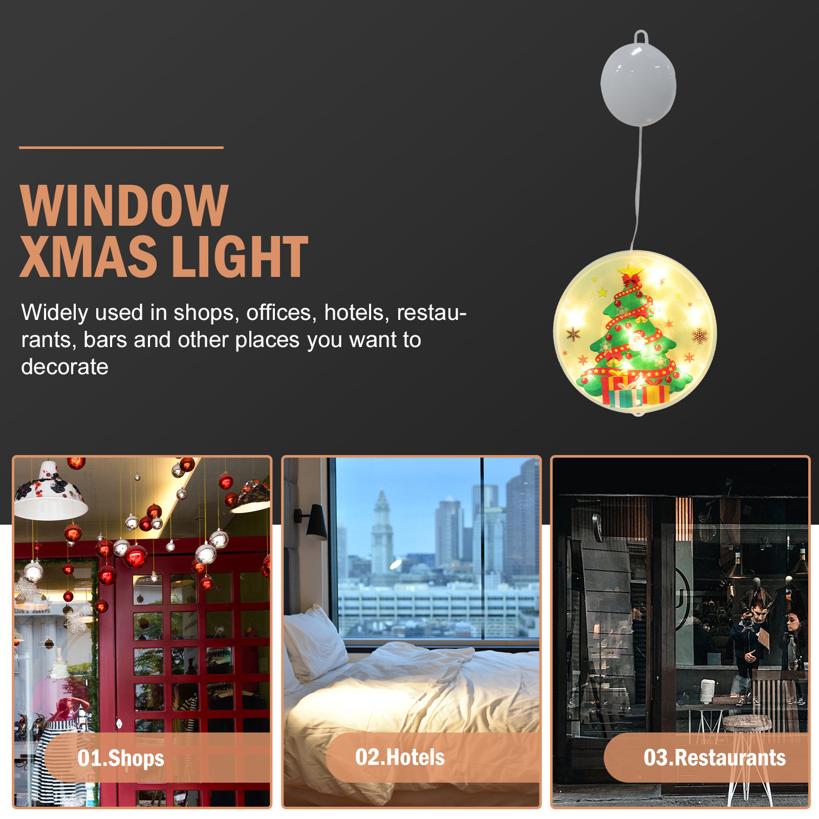 1 peça de luz de Natal para pe - Elements Lighting Decor avaliação e preço
