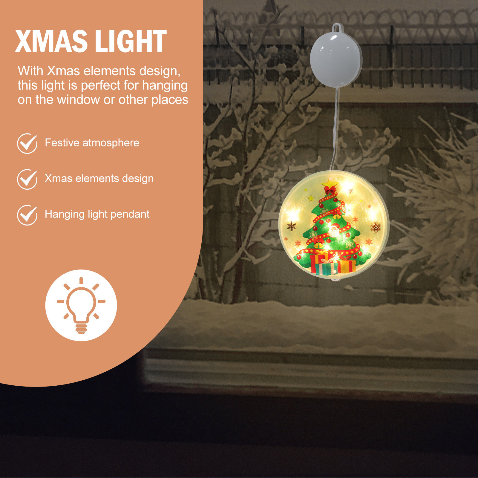 1 peça de luz de Natal para pe - Elements Lighting Decor avaliação e preço