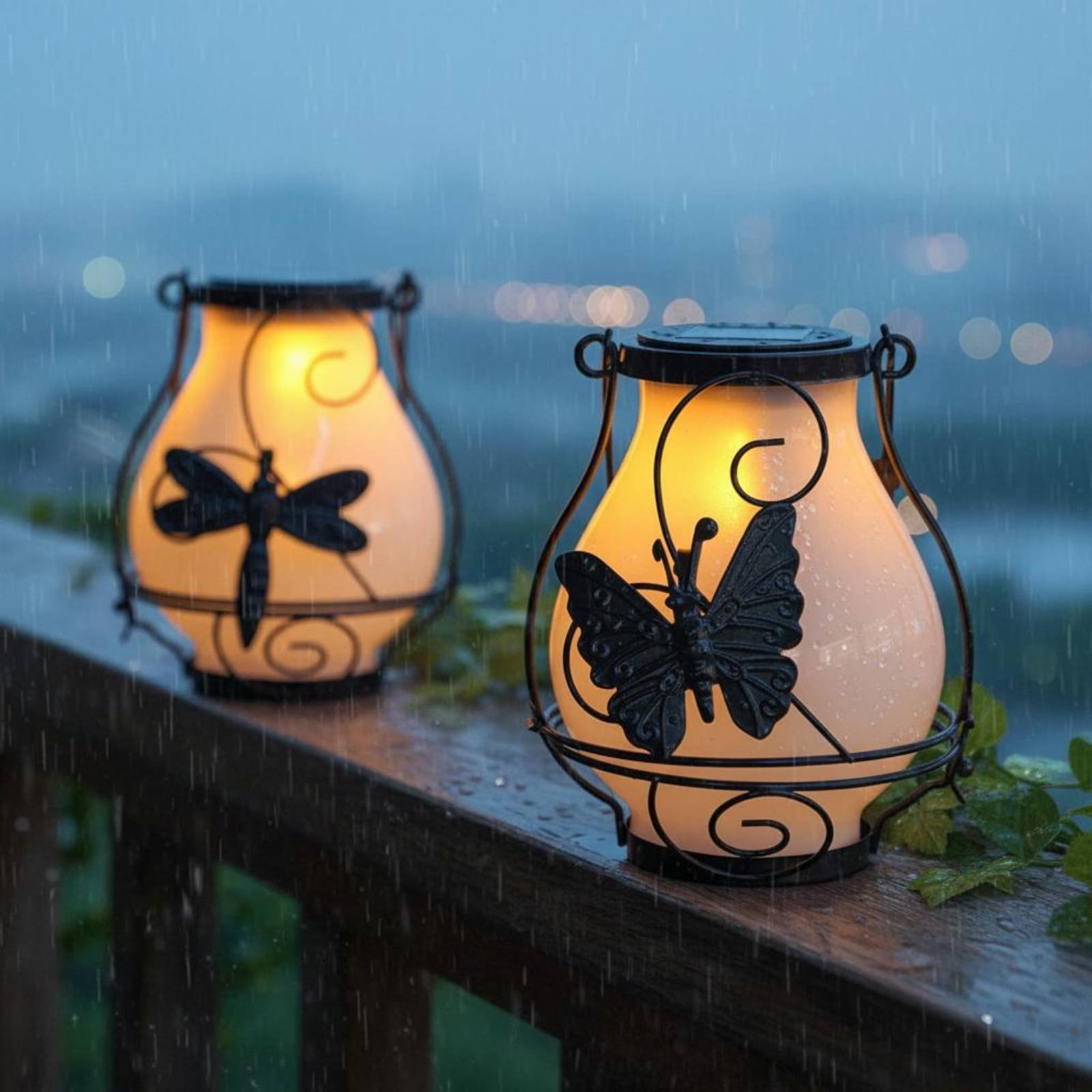 Lanterna Solar em Forma de Bor - Garden Lighting Decor avaliação e preço