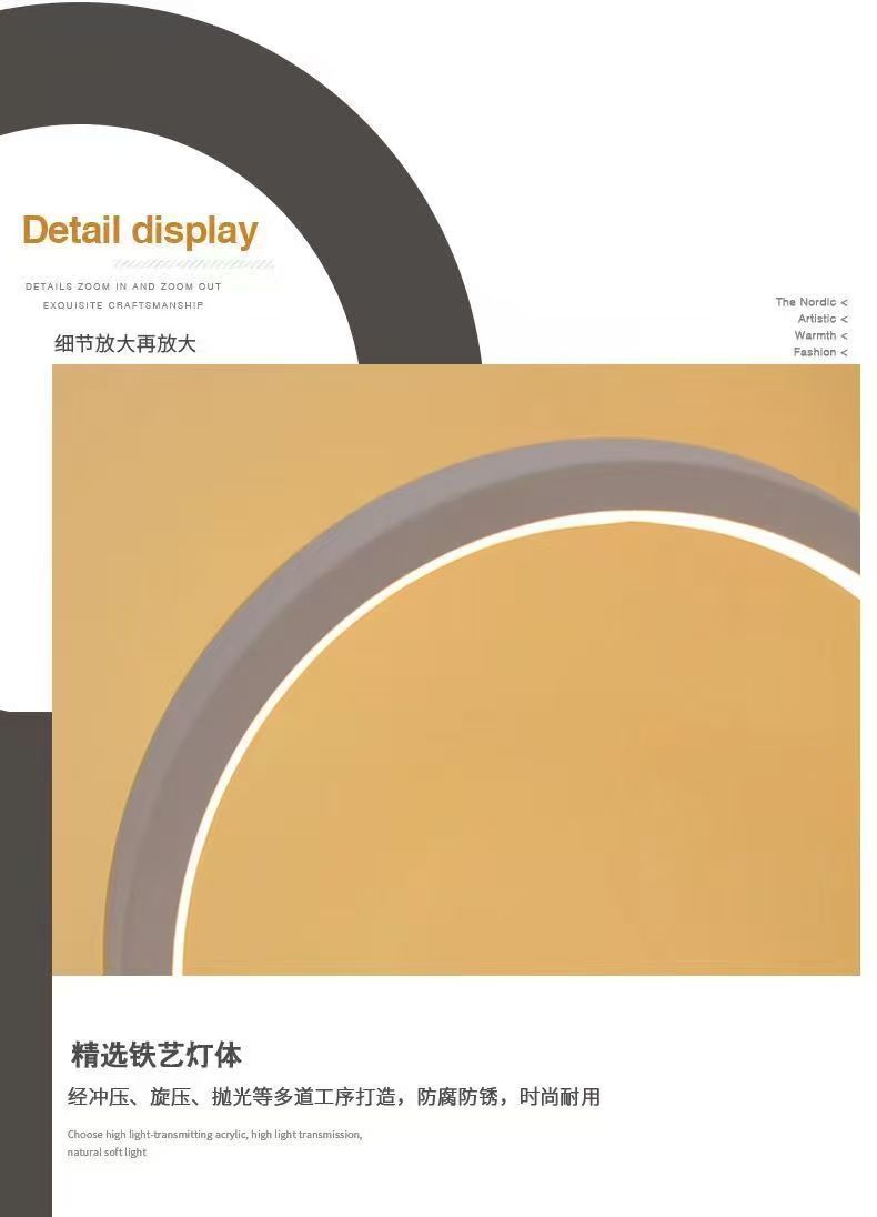 20cm led simples anel circular - Room Decor Lighting Lamp avaliação e preço