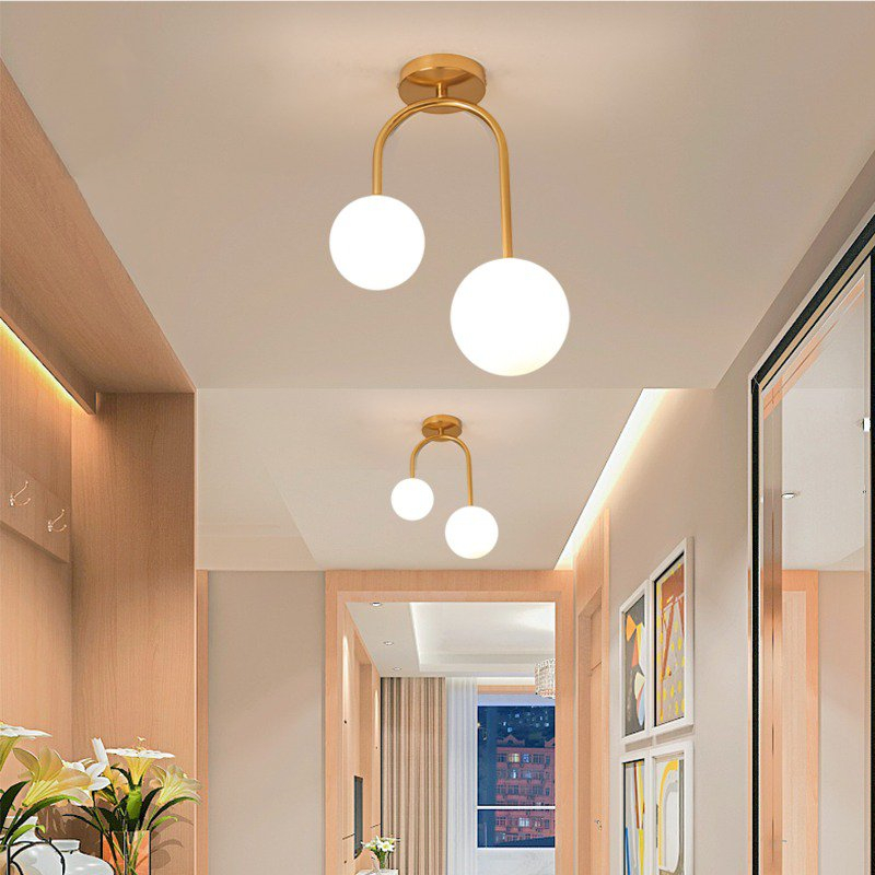 Nordic bola de vidro luzes tet - Room Decor Lighting Lamp avaliação e preço