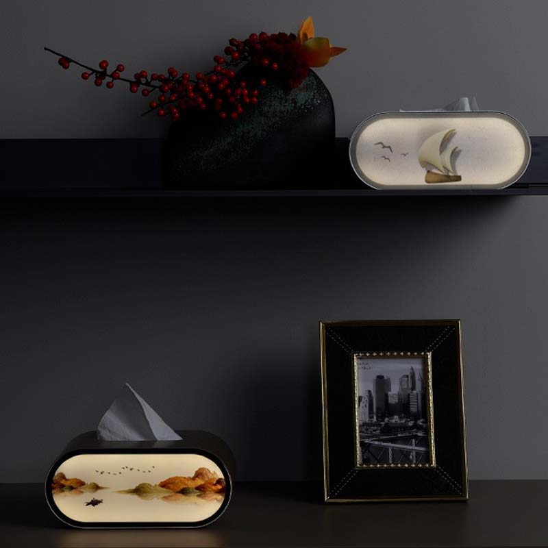 Caixa de tecido com luz noturn - Lighting Decoration Ideas For Home avaliação e preço