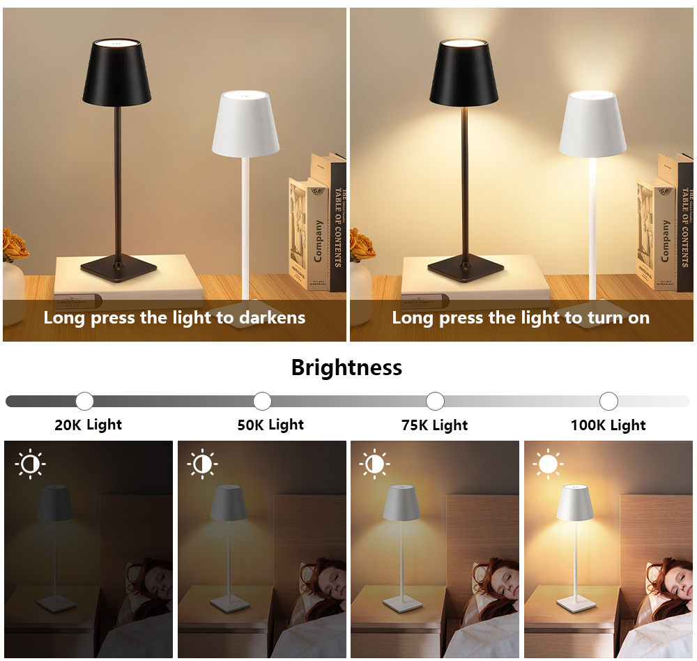 Luminária de Mesa LED Recarreg - Room Decor Lighting Lamp avaliação e preço